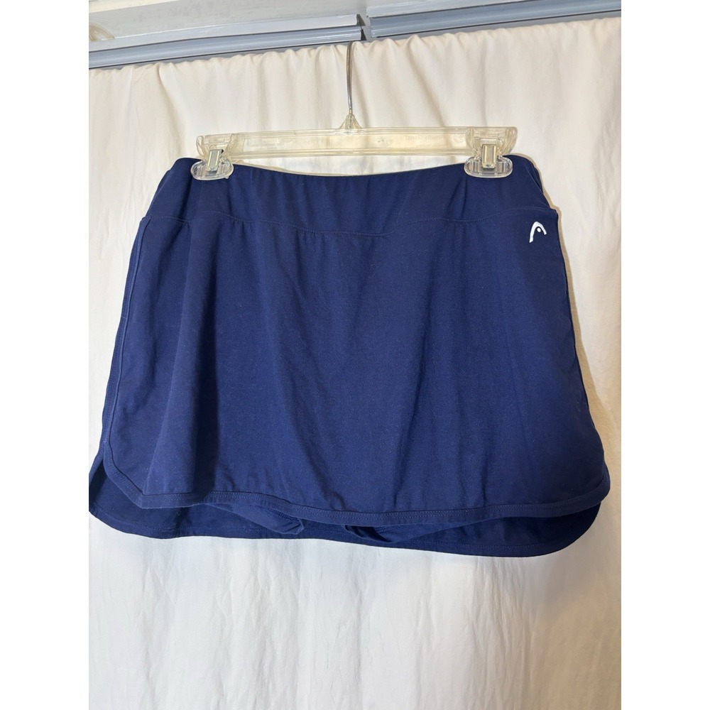 Head Womens Medieval Blue Slim Tennis Vigor Skort Size L Large Running Sport O18
